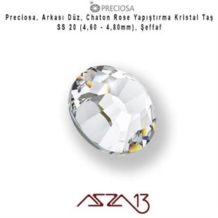 SS20 Chaton Rose (4,7 mm) Altı Düz Yapıştırma Crystal Kristal Taş  / Paket İçeriği 36 Adet