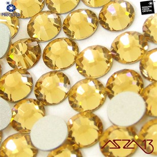 SS20 Chaton Rose (4,7 mm) Altı Düz Yapıştırma Colorado Topaz, Kristal Taş  / Paket İçeriği 36 Adet