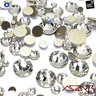 SS20 Chaton Rose (4,7 mm) Altı Düz Yapıştırma Crystal Kristal Taş  / Paket İçeriği 36 Adet