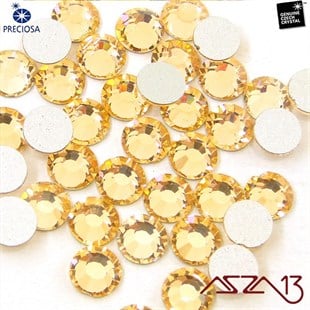 SS20 Chaton Rose (4,7 mm) Altı Düz Yapıştırma Light Peach, Kristal Taş  / Paket İçeriği 36 Adet