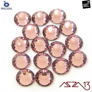 SS20 Chaton Rose (4,7 mm) Altı Düz Yapıştırma Light Amethyst, Kristal Taş  / Paket İçeriği 36 Adet