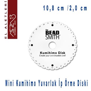 Mini Kumihimo Yuvarlak Disk (İp Örme Aparatı)