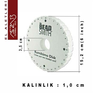 Kumihimo Yuvarlak Disk (İp Örme Aparatı)