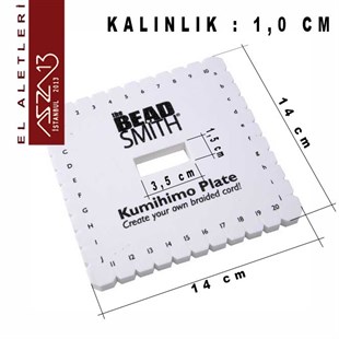 Kumihimo Kare Disk (İp Örme Aparatı)