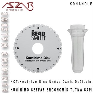 Kumihimo Şeffaf Disk Tutma Sapı