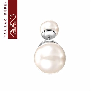 Platinyum Beyaz İnci Küpe