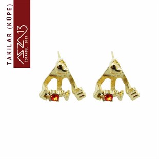 Siam Kristal Taşlı LoveKüpe