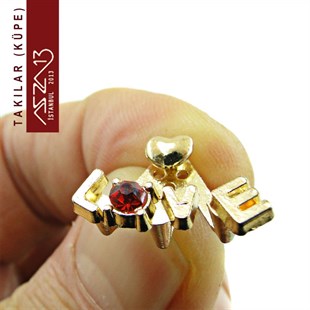 Siam Kristal Taşlı LoveKüpe