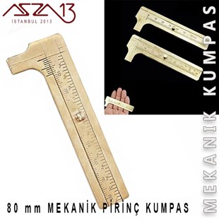 Pirinç Mini Mekanik Kumpas 80 mm