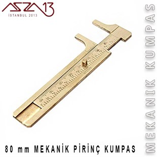 Pirinç Mini Mekanik Kumpas 80 mm