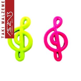 Neon Renk, Çift Kulplu, Sol Anahtarı Figürü / Paket İçeriği 1 Adet