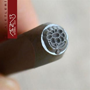 6 mm Çiçek Figürlü Metal Damga