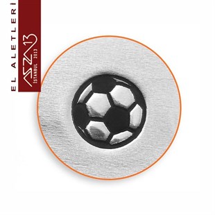 6 mm Futbol Topu Figürlü Metal Damga