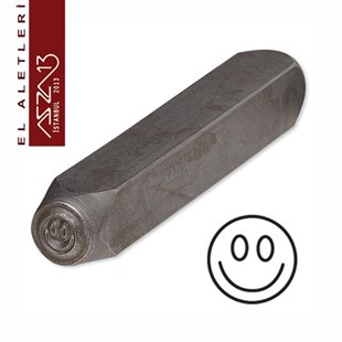 6 mm Gülen Yüz Figürlü Metal Damga
