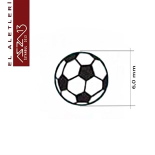 6 mm Futbol Topu Figürlü Metal Damga