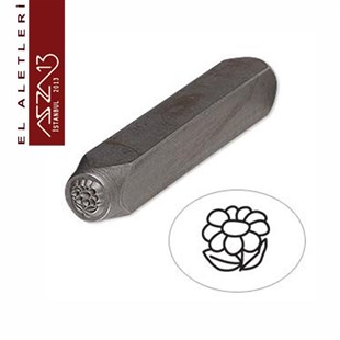 6 mm Çiçek Figürlü Metal Damga