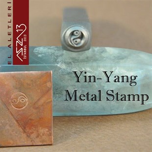 6 mm Ying Yang Figürlü Metal Damga