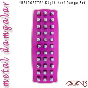 Bridgette Font Küçük Harf Damga Seti, 3 mm