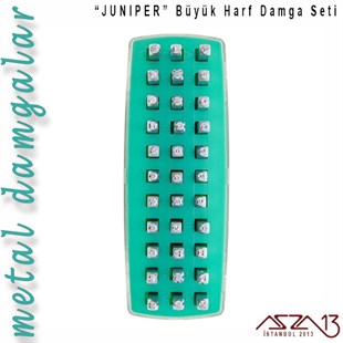 Juniper Font Büyük Harf Damga Seti, 3 mm