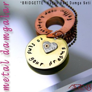 Bridgette Font Küçük Harf Damga Seti, 3 mm