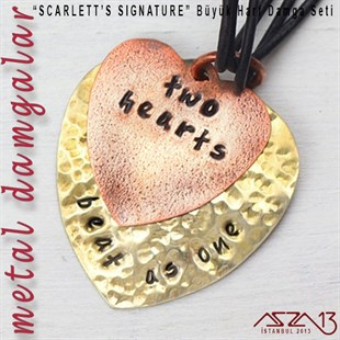 Scarletts Signature Font Büyük Harf Damga Seti, 2,5 mm