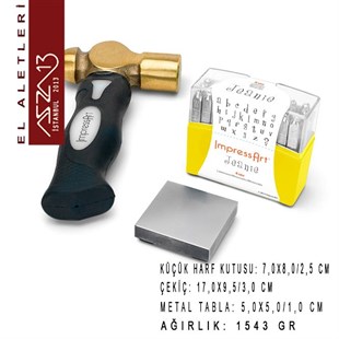 Jeanie Font Küçük Harf Damga Seti, 4 mm