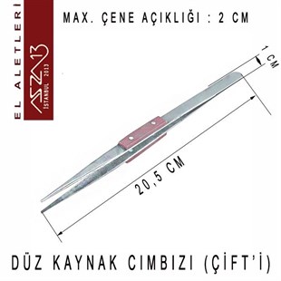 Düz Kaynak Cımbızı / Paket İçeriği 1 Adet