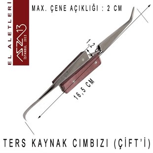 Ters Kaynak Cımbızı (Eğri Uç) / Paket İçeriği 1 Adet
