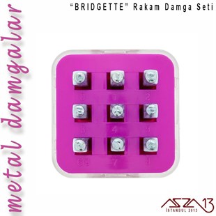 Bridgette Font Rakam Damga Seti, 3 mm