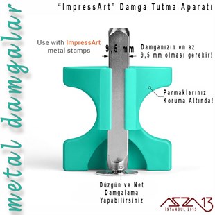 Metal Damga Çubuğu Tutacağı, 9,5 mm