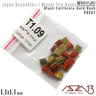 Tila Boncuk - Black California Gold Rush - 55041 / 24 Adet