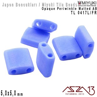 Tila Boncuk - Opaque Periwinkle Matted AB - TL0417L/FR / 24 Adet