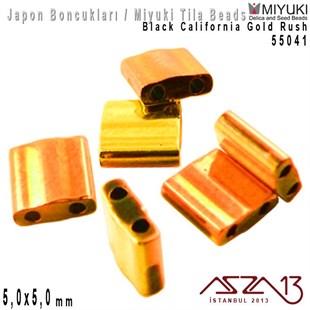 Tila Boncuk - Black California Gold Rush - 55041 / 24 Adet