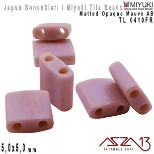 Tila Boncuk - Matted Opaque Mauve AB - TL0410FR / 24 Adet