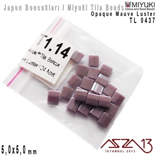 Tila Boncuk - Opaque Mauve Luster - TL0437 / 24 Adet