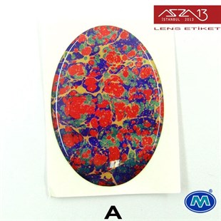 Kendinden Yapışkanlı 29 mm x 39 mm Oval Epoxy Etiket (Modes) / Paket İçeriği 2 Adet