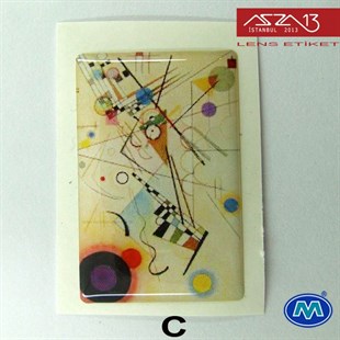 Kendinden Yapışkanlı 25 mm x 39 mm Dikdörtgen Epoxy Etiket (Modes) / Paket İçeriği 2 Adet