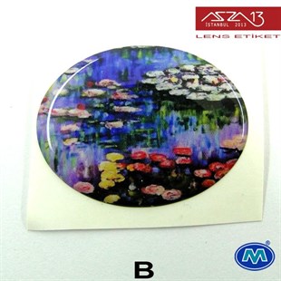 Kendinden Yapışkanlı 29 mm x 39 mm Oval Epoxy Etiket (Modes) / Paket İçeriği 2 Adet