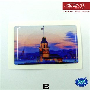 Kendinden Yapışkanlı 25 mm x 39 mm Dikdörtgen Epoxy Etiket (Modes) / Paket İçeriği 2 Adet