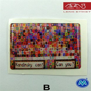 Kendinden Yapışkanlı 25 mm x 39 mm Dikdörtgen Epoxy Etiket (Modes) / Paket İçeriği 2 Adet