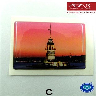 Kendinden Yapışkanlı 25 mm x 39 mm Dikdörtgen Epoxy Etiket (Modes) / Paket İçeriği 2 Adet