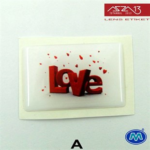 Kendinden Yapışkanlı 25 mm x 39 mm Dikdörtgen Epoxy Etiket (Modes) / Paket İçeriği 2 Adet