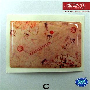 Kendinden Yapışkanlı 25 mm x 39 mm Dikdörtgen Epoxy Etiket (Modes) / Paket İçeriği 2 Adet