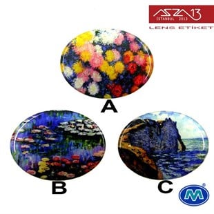 Kendinden Yapışkanlı 29 mm x 39 mm Oval Epoxy Etiket (Modes) / Paket İçeriği 2 Adet