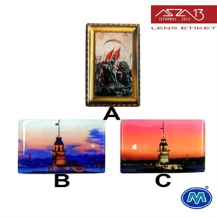 Kendinden Yapışkanlı 25 mm x 39 mm Dikdörtgen Epoxy Etiket (Modes) / Paket İçeriği 2 Adet