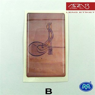 Kendinden Yapışkanlı 25 mm x 39 mm Dikdörtgen Epoxy Etiket (Modes) / Paket İçeriği 2 Adet