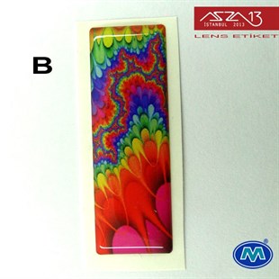 Kendinden Yapışkanlı 16 mm x 46 mm Uzun Dikdörtgen Epoxy Etiket (Modes) / Paket İçeriği 2 Adet