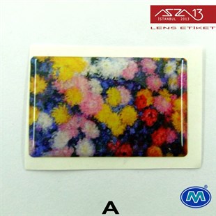 Kendinden Yapışkanlı 25 mm x 39 mm Dikdörtgen Epoxy Etiket (Modes) / Paket İçeriği 2 Adet