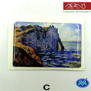 Kendinden Yapışkanlı 25 mm x 39 mm Dikdörtgen Epoxy Etiket (Modes) / Paket İçeriği 2 Adet