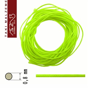 Neon Yeşil 0,8 mm Kalınlıkta Paraşüt İpi / 5 Metre